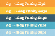 Mag Funky - Retro Groovy Font, a Sans Serif Font by Holyline Design (Thumbnail 2 of 13)