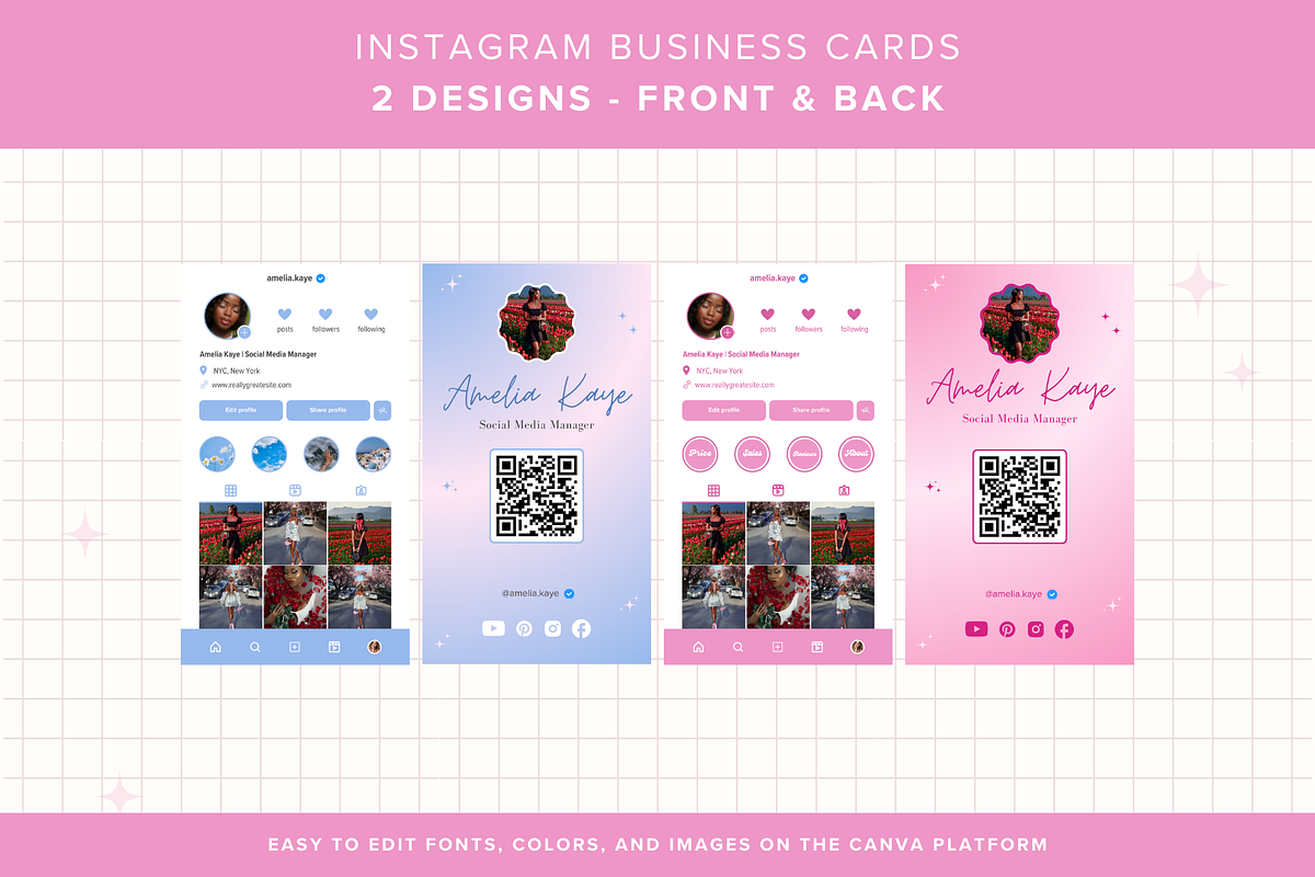 Pink Canva Branding Kit, a Branding & Logo Template by GlamWebDesigns (Photo 5 of 10)