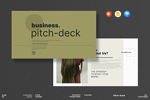 Pitch Deck Presentation Template, a Presentation Template by Aura Agency