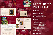 Floral Squarespace Wedding Website, a Squarespace Template by Sofia Designs (Thumbnail 3 of 6)