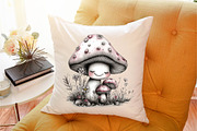 Whimsical Summer Mushroom Clipart, a Seasonal Illustration by SVGArt (Thumbnail 8 of 9)