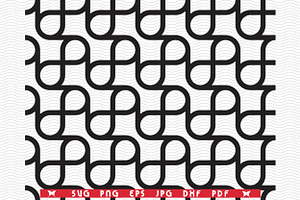 SVG Seamless Mosaic Pattern, Black, a Pattern Graphic by DesignStudioRM