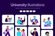 University Illustration Art Set, an Education Illustration by Creative Stall (Thumbnail 1 of 9)