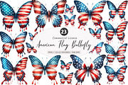 American Flag Butterfly PNG, an Illustration by SinaCreation (Thumbnail 1 of 5)