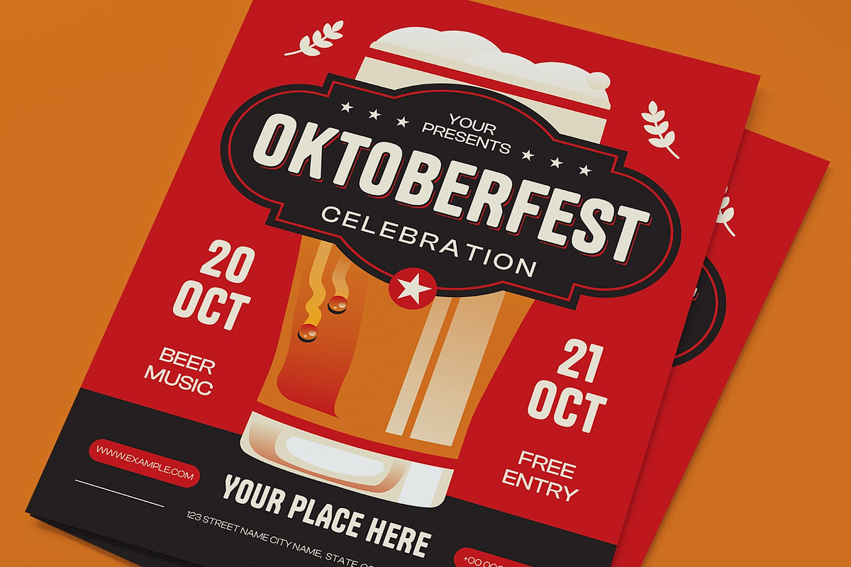 Oktoberfest Flyer, a Flyer Template by graphicook (Photo 2 of 3)