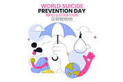 10 World Suicide Prevention Day, a Person Illustration by denayunebgt (Thumbnail 1 of 4)