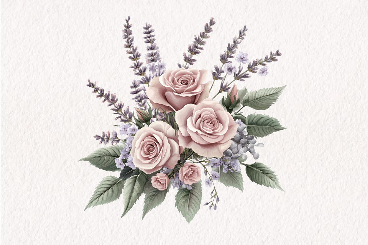 Watercolor Vivid Floral Collection, an Illustration by CreationArt (Photo 8 of 10)