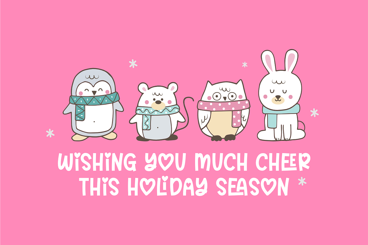 Cheerful Holiday - Christmas Font, a Handwritten Font by Keithzo (Photo 6 of 8)