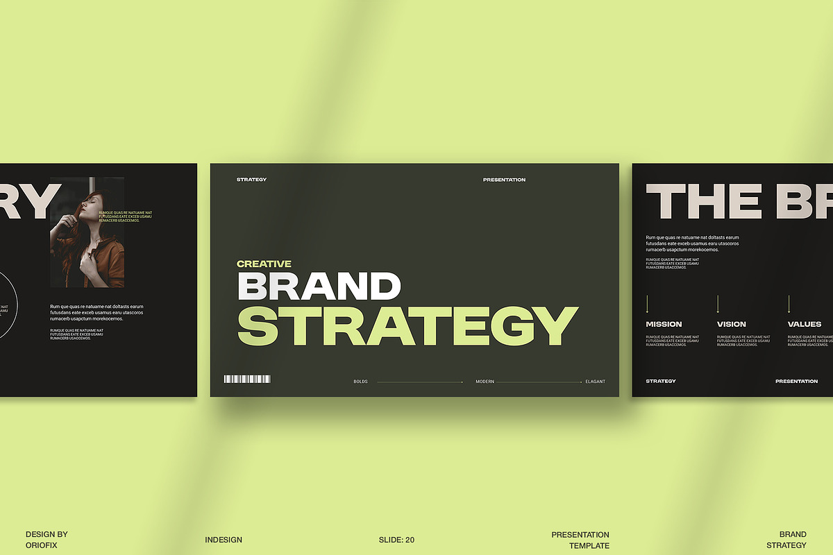 Brand Strategy Presentation Template, a Presentation Template by Oriofix (Photo 4 of 9)