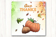 Thanksgiving Social media template, a Social Media Template by Vibrant Design Shop (Thumbnail 4 of 7)