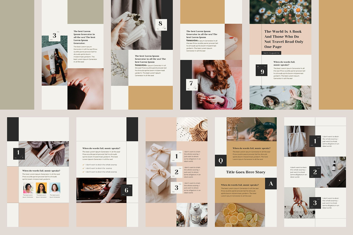 Instagram Calendar Story Templates, a Social Media Template by Keikoya (Photo 7 of 16)