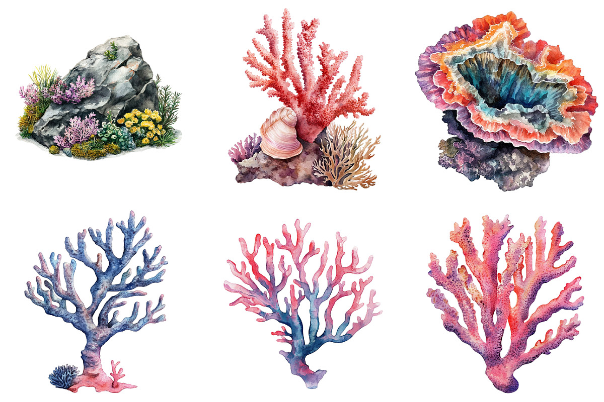 Coral Reef Clipart Bundle, an Illustration by Pixels.Craft (Photo 6 of 8)