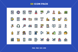 Ecommerce icons, an Outline Icon by Wencory