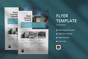 Real Estate Flyer Template Design, a Flyer Template by hekenostudio