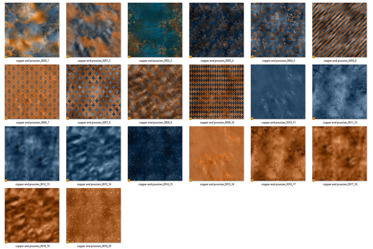 Copper and Prussian Textures, a Texture Graphic by Digital Curio (Photo 4 of 4)
