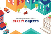 Isometric City Building Icons Vector, an Object Illustration by Oleg Ribar (Thumbnail 1 of 2)