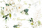 White Roses Wedding watercolor, a Decorative Illustration by Lisima (Thumbnail 5 of 12)