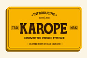 Karope, a Sans Serif Font by Nian Keun Studio (Thumbnail 1 of 10)