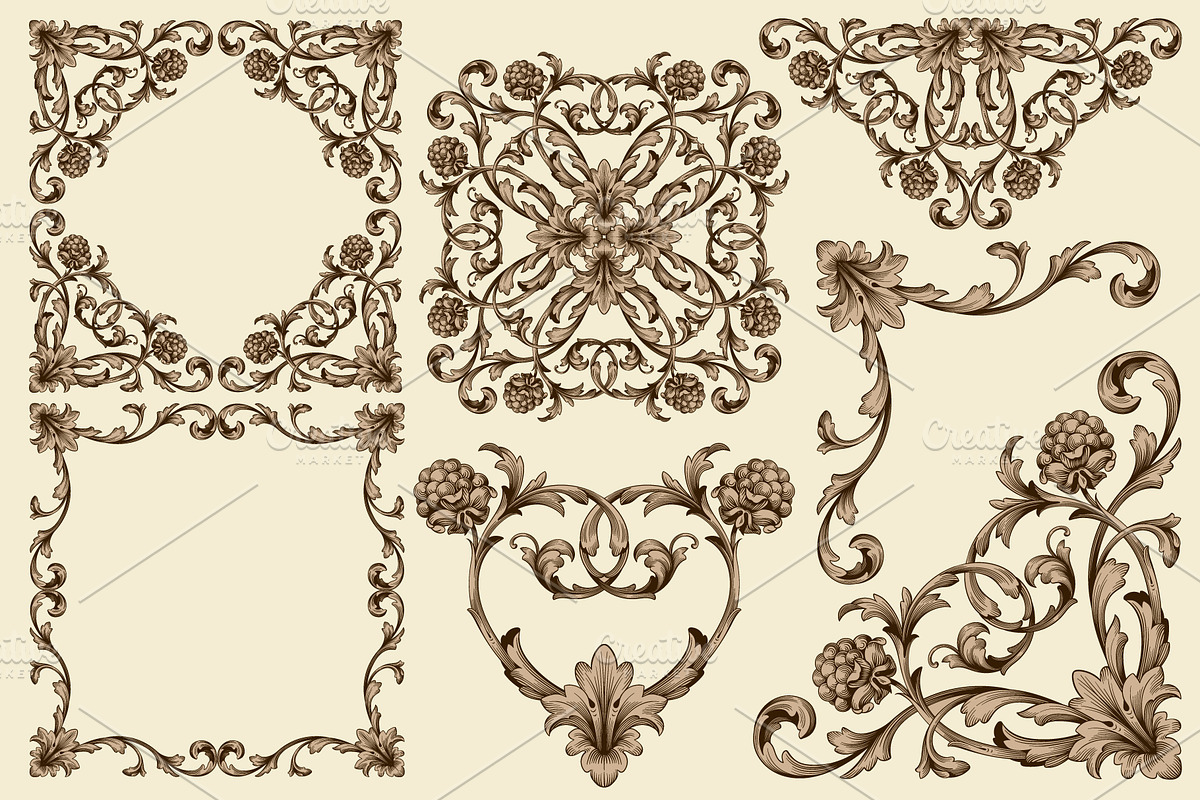 Frames and Borders Decorative vector, an Object Graphic by Samira (Photo 2 of 6)
