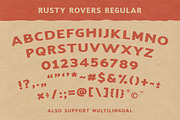 Rusty Rovers - Handdrawn Typeface, a Font by Krakenbox Studio (Thumbnail 12 of 16)