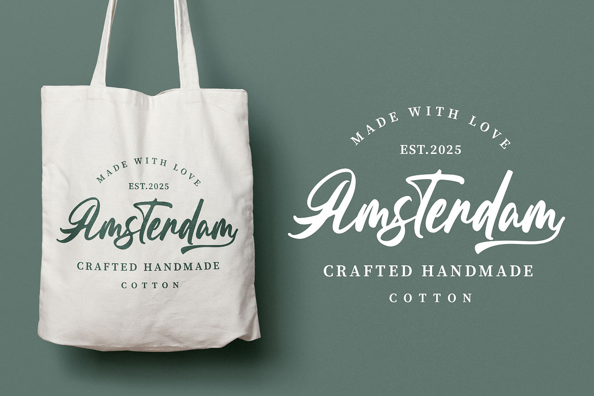 Melatica Modern Handwritten Font, a Script Font by RantautypeStudio (Photo 4 of 20)