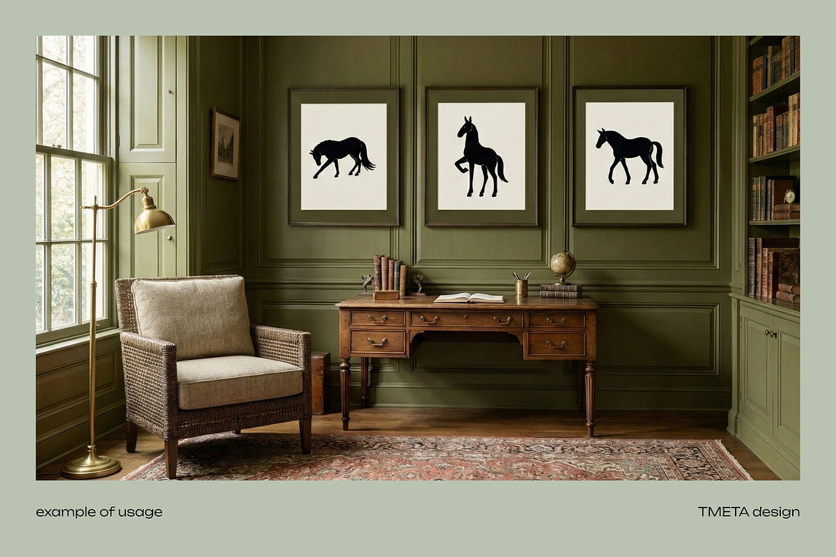 Noble Equine | Elegant Branding Pack, an Animal Illustration by TMETA design (Photo 5 of 14)