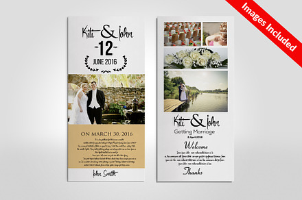 Wedding Rack Card Templates, a Card Template by Business Flyers