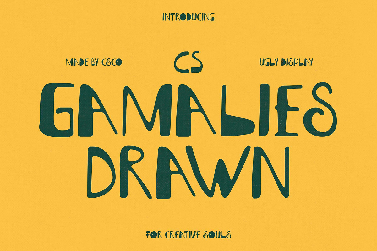 CS Gamalies Drawn, a Sans Serif Font by Craft Supply Co. (Photo 1 of 8)
