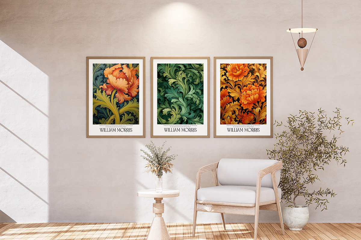 Print Poster William Morris Style, a Decorative Illustration by Vibrand Studio (Photo 12 of 13)