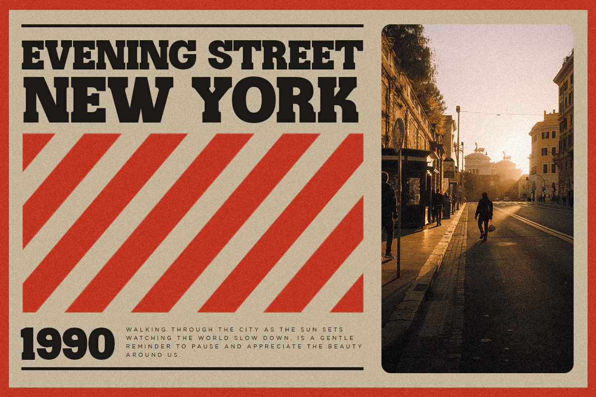Catesoge | Retro Slab, a Slab Serif Font by Pentagonistudio (Photo 3 of 10)