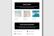 Travel Email Newsletter Layout, an UI Kit Template by MightyDesign (Thumbnail 4 of 8)