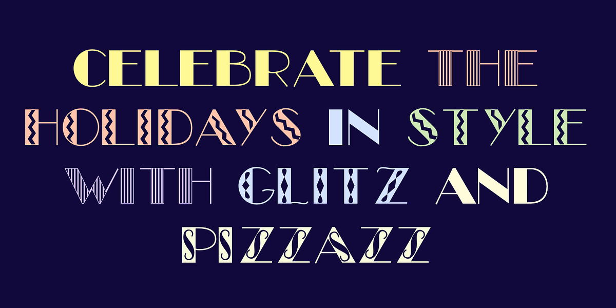 Glitzy, a Font by Ingrimayne Type (Photo 3 of 6)