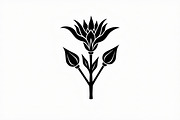 Floral Outline Vector Pack, an Illustration by yasushie (Thumbnail 14 of 21)