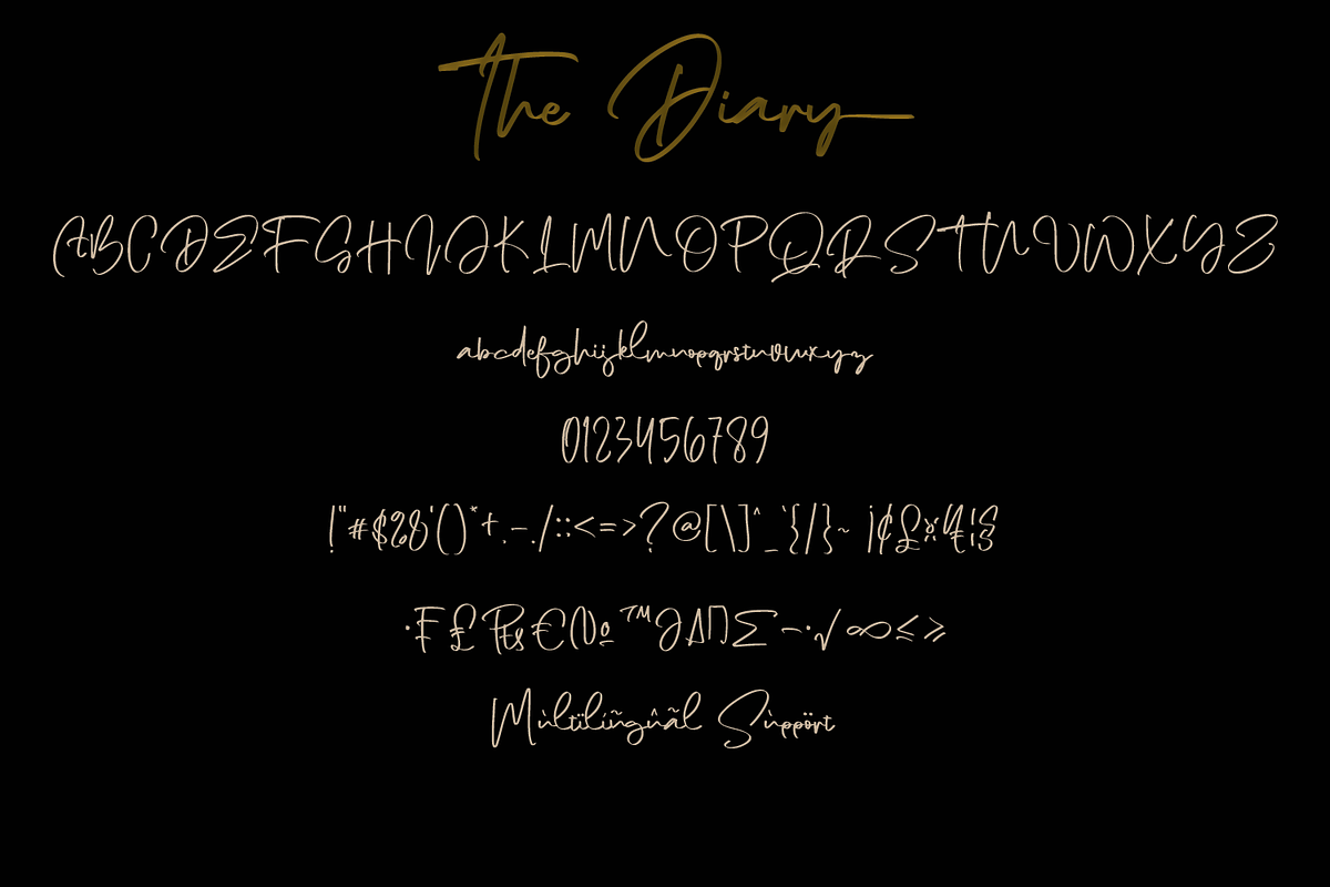 The Diary // Stylish Script Typeface, a Script Font by GDcreative (Photo 7 of 9)