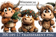 Whimsical Christmas Haigh Land Cow, an Illustration by Designworld (Thumbnail 1 of 5)