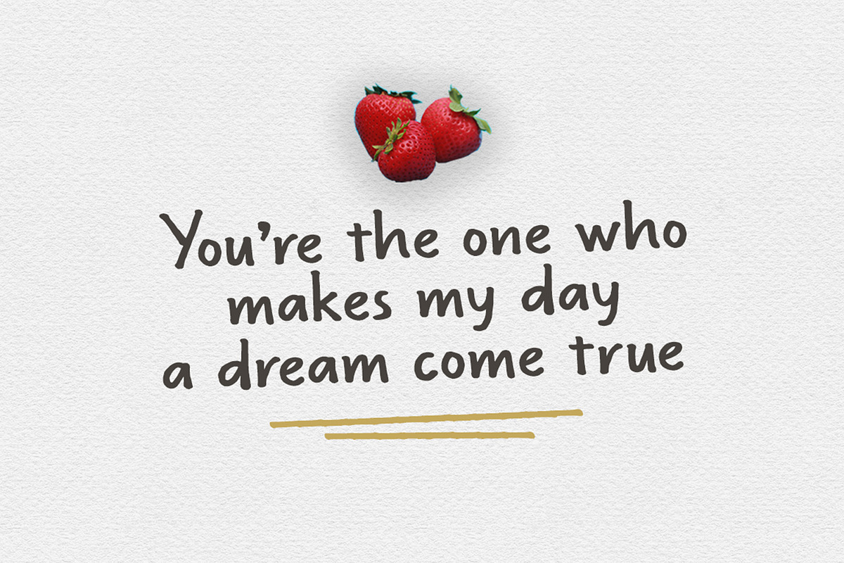Strawberry Frosty, a Handwritten Font by Stripes Studio (Photo 3 of 6)