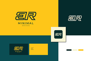 Monogram icon logo ER, a Branding & Logo Template by idesign_4u