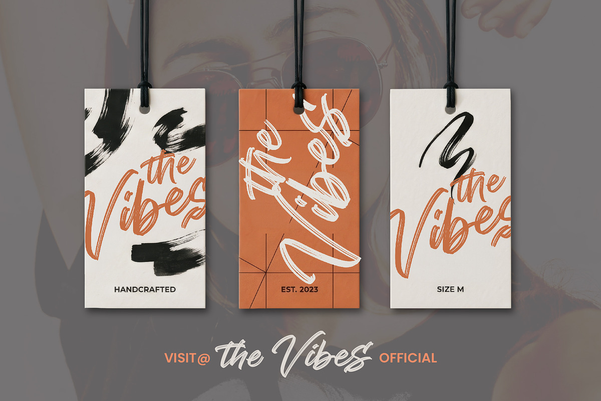 Vibe Shift - Textured Brush Script, a Script Font by Inviline.co (Photo 11 of 12)