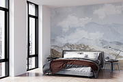 Wallpaper Mockup Wall Mockup Bundle, a Household Mockup by Hunny Badger (Thumbnail 5 of 7)
