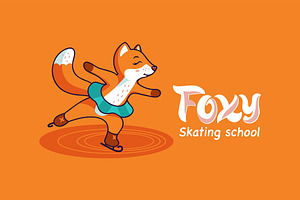 Funny Fox, Sport Character Cartoon