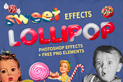 Candy Effect for PS Free Textures, a Layer Style Add-On by Alexiva (Thumbnail 1 of 4)