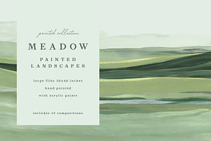 Meadow - Painted Artistic Landscapes