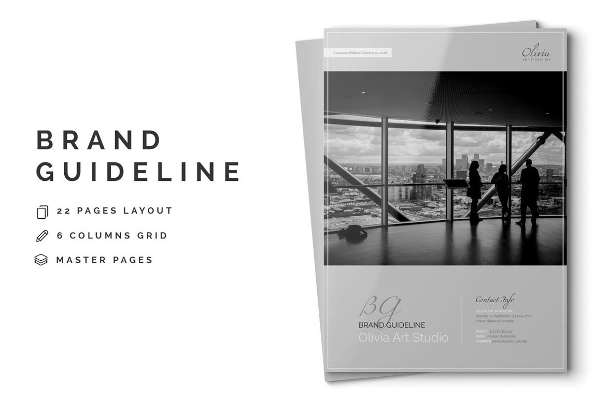Save 30% - OLIVIA Branding Bundle, a Brochure Template by Typography Prime (Photo 2 of 13)