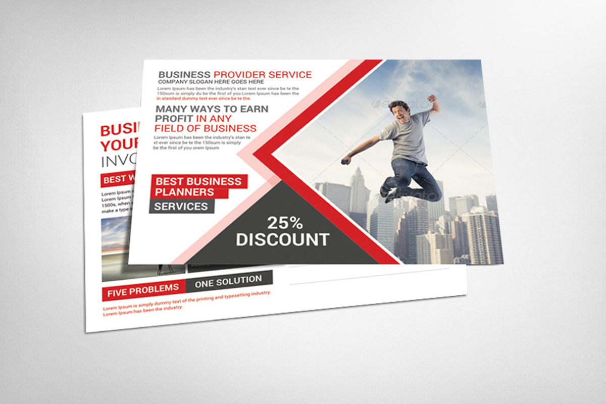 Smart Business Postcards Template, a Card Template by graphicforest