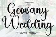 Geovany Wedding, a Handwritten Font by FreshTypeINK (Thumbnail 1 of 8)