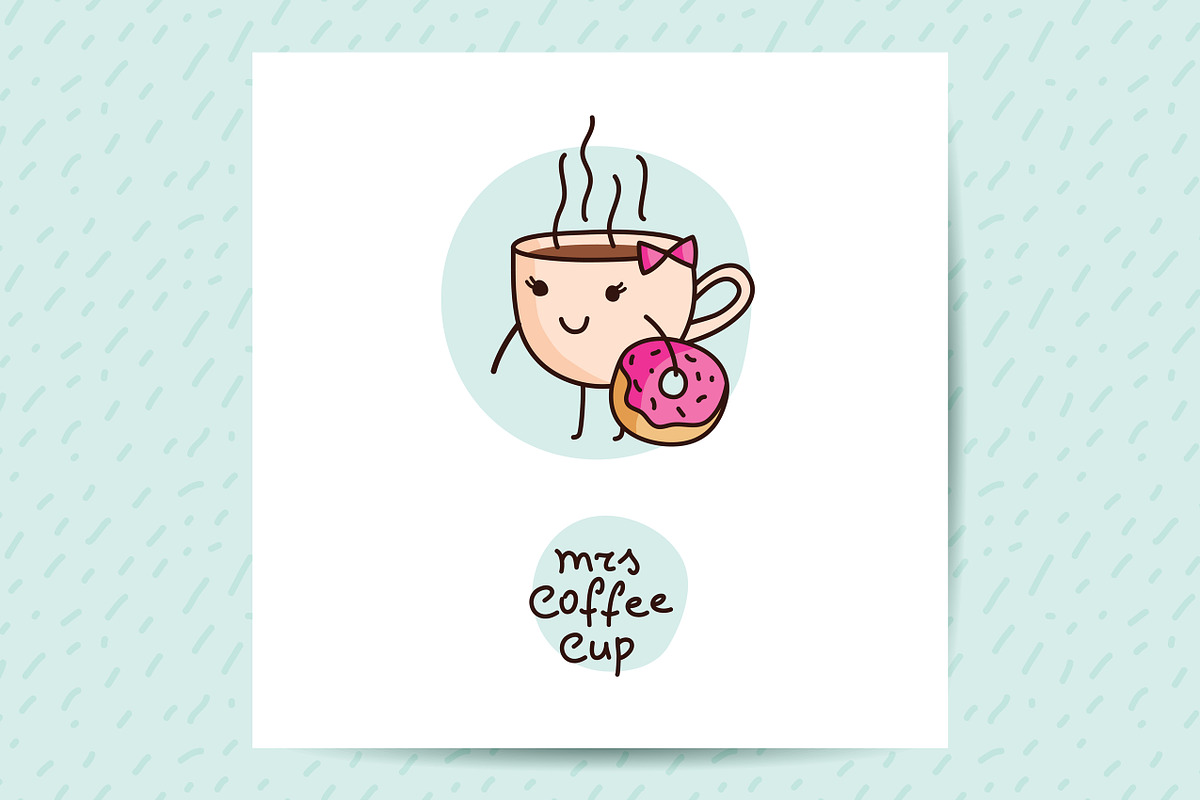 Coffee and Sweets, vector set, a Pattern Graphic by redcollegiya design (Photo 4 of 5)