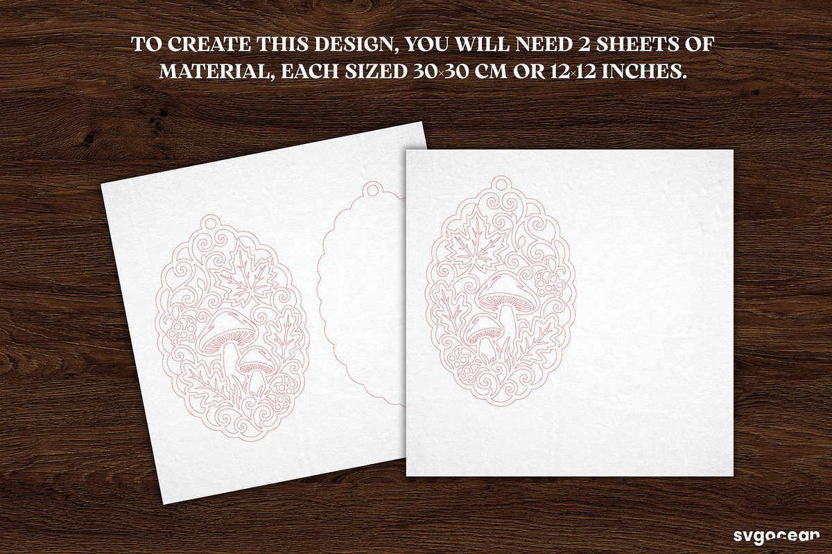 Fall Suncatcher Laser Cut Bundle, a Decorative Illustration by svgocean (Photo 11 of 13)