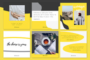 Yellow Curves Instagram Templates, a Social Media Template by bluevan (Thumbnail 5 of 5)