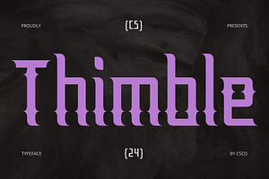 CS Thimble Gothic Font