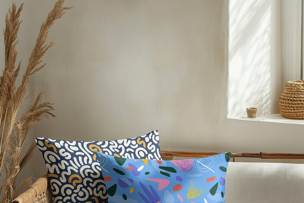 Boho Pillow Mockups bundle PSD, a Household Mockup by GraphicVil (Photo 5 of 9)